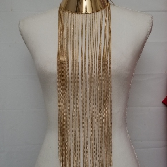 Natasha Accessories Gold-Tone Statement Necklace - Picture 7 of 8